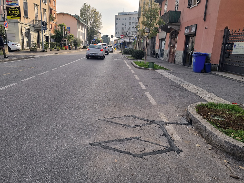 eco counter installato in strada